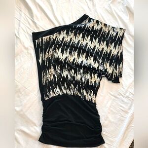 One shoulder mini dress